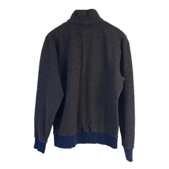 Patagonia Woolyester Fleece Pullover Zip Logwood Brown Navy 269490 Mens Large - Picture 5 of 11